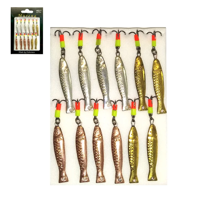 Блесна зим. Рыбка с тройн.