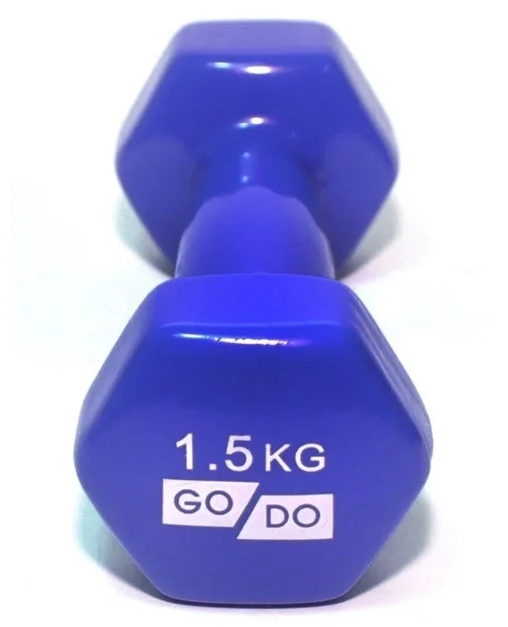 Гантеля винил 1,5кг